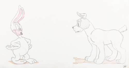 An Early Bugs Bunny “Prest-O Change-O" Production Drawing. | Van Eaton Galleries