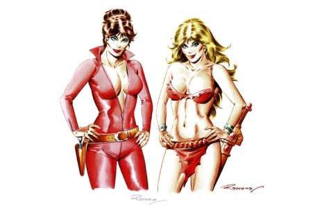 Legendary Modesty Blaise & Axa - Romero Hand Signed and Sealed Lithography - EO | Catawiki