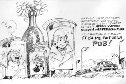 Tillieux | Gil Jourdan, illustration Ã  la mine de plomb vrai… | Banque Dessinée