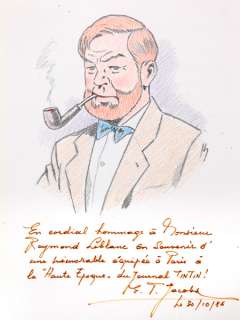 Jacobs | Blake et Mortimer, magnifique illustration Ã  la m… | Banque Dessinée