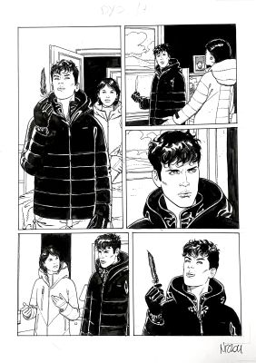 Marco Nizzoli | Original page for Dylan Dog. Cm. 29,5x42. Ink. Signed. Mint. Code 2076. | Segni e Disegni