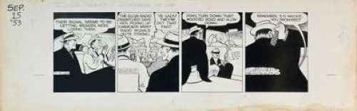 Chester, Gould | CHESTER, GOULD. Dick Tracy. Magnifique strip original... | Aibo Art Auction
