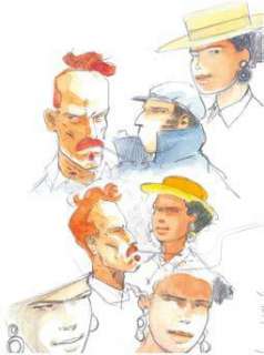 Bruno Le Floc‘ H - OUTREMERS Crayon, aquarelle, daté 2011, signé 32 x 24