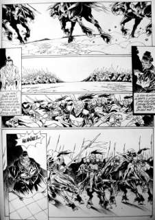 Jung | Planche originale Ã  l’encre de chine On joint le bleu de coloriage | Kahn et Associés