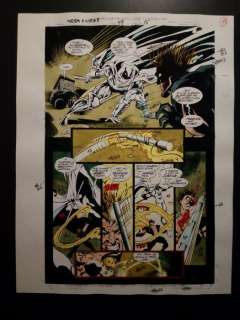 moon knight 51 - Original hand coloured / inked page with corection - Other - (1992) | Catawiki