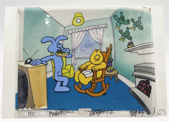 Lot 33 - A multi-layered animation cell from series 5 episode 3 of Henrys Cat… | misc / divers