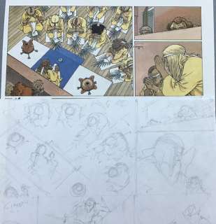 Hermann - Planche originale crayonné (p.37) - Jeremiah T.13 - Strike - (1988) | Catawiki