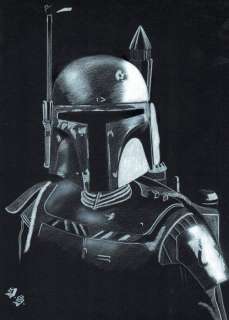 Bobba Fett - Star Wars - Original Drawing - Diego Septiembre - EO | Catawiki