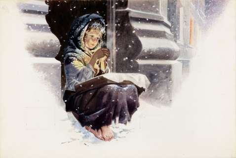 Michele (Angelo Bioletto) - "La piccola fiammiferaia (The Little Match Girl)", anni ‘ | Urania Casa d’Aste