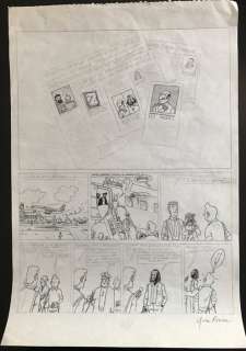 Tintin - Esquisse Originale Tintin et l’Alph’Art | Catawiki