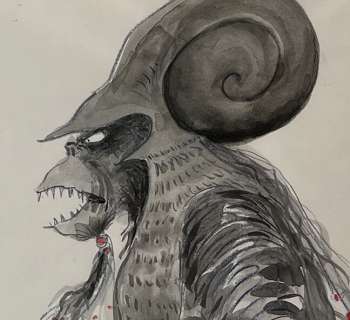 Tim Burton - PLANET OF THE APES PREPRODUCTION DRAWING