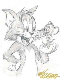Tom & Jerry - Original Sketch - Joan Vizcarra - EO | Catawiki