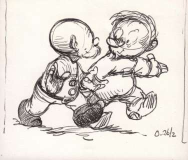 Dulieu, Jean (Oort,Jan van)  - Originele tekening - Paulus de Boskabouter - Samen aan de wandel - (1975) | Catawiki