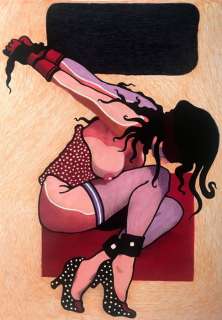 Maxemmed - 2x original illustr. "Ross e nero" e "Metro’" - Page volante - EO - (2013/2014) | Catawiki