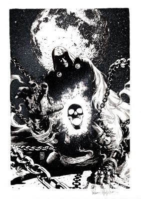 Valerio Giangiordano | Ghost Rider Annual 2023 #1 Original Cover Art | ComicArtFans Classifieds