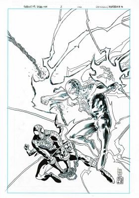 Giuseppe Camuncoli, Lorenzo Ruggiero | Giuseppe Camuncoli/Lorenzo Ruggiero - "Radioactive Spider-Man" #3 Cover Art | ComicArtFans Classifieds
