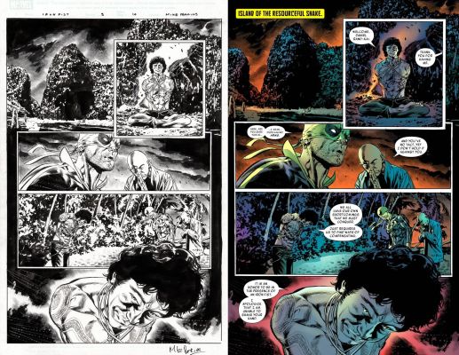 Mike Perkins | Perkins, Mike - Iron Fist #3 P.10 - 1St App. the Resourceful Snake! - $300 | ComicArtFans Classifieds