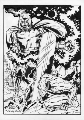 Jack Kirby, Casey Jones | Doctor Doom & Silver Surfer | ComicArtFans Classifieds