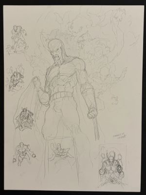 Tim Vigil | Tim Vigil - Double Sided Faust Prelim Sketch Page | ComicArtFans Classifieds