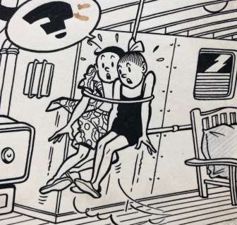 Suske en Wiske 50 - Originele pagina (p.20) Sjeik el Ro-Jenbiet - met luxe groot formaat hc  - (1963/2018) | Catawiki