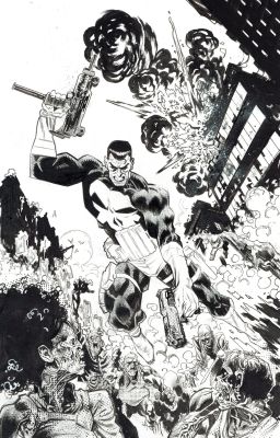 Scott Hepburn | Scott Hepburn - Punisher Marvel Zombies: War Zone #2 | ComicArtFans Classifieds