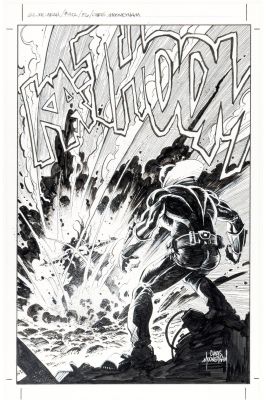 Chris Mooneyham | For Sale Chris Mooneyham G.I. Joe Arah #312 Splash | ComicArtFans Classifieds