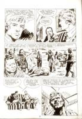 Ivo Milazzo | Original page for Ken Parker n. 4. Cm. 30,5x42,5. Ink. Mint. Code 2261. | Segni e Disegni