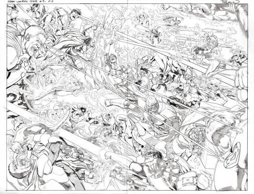 Fernando Pasarín | Green Lantern Corps #9 P. 6-7 | The Green Room