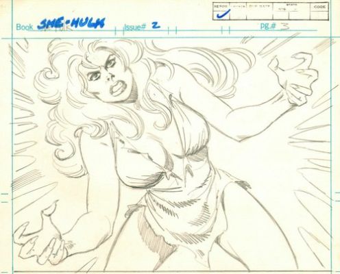 1980 Marvel Comics Mike Vosburg She-Hulk Art Stan Lee - Marvelmania!!! | eBay US (Buy It Now)