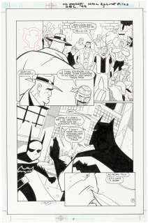 "BATMAN: NO MAN‘S LAND SECRET FILES AND ORIGINS" COMIC BOOK PAGE ORIGINAL ART BY CRAIG ROUSSEAU.