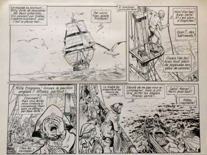 Les pionniers du nouveau monde T2 -  Planche originale encre de Chine (p.24)  - (1985) | Catawiki