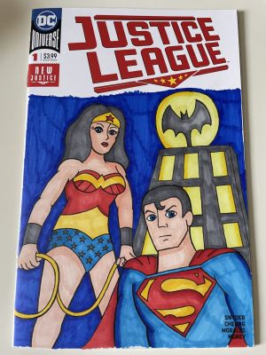 Jacob Wilcox | Justice League Blank Cover by Jacob Wilcox | Raremarq (Buy It Now)