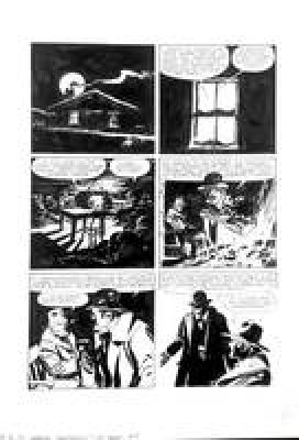 Ivo Milazzo E Studio | Original page for Ken Parker n. 67 "Il grande spettacolo". Cm. 35,5x51. Ink. Mint. Code 2335. | Segni e Disegni