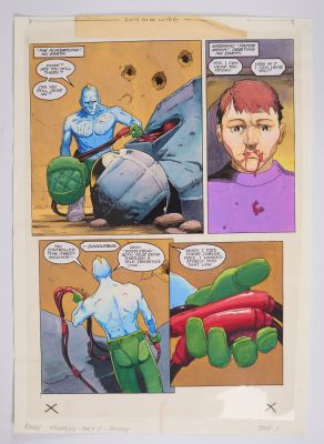 Lot 154 - Alex Ronald 2000 AD Prog #1017 Rogue Troopers Rogue Trooper Friday Colour Story Pages (Fleetway, | Stanley Gibbons Baldwin’s