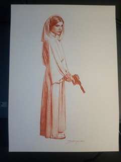 Sanjulian - Dessin original - Star Wars - princess leia - EO - (2015) | Catawiki