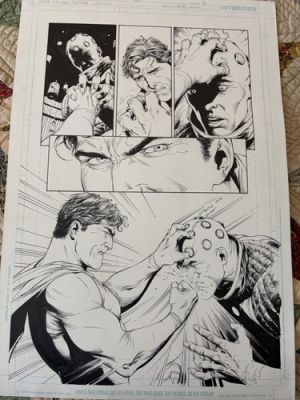 Gary Frank Action comics original comic art #870, p5