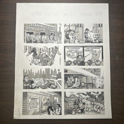 CRACKED Magazine Original Comic Art Samuel Sam S.B. Whitehead 15x11" Mad 10 | eBay US