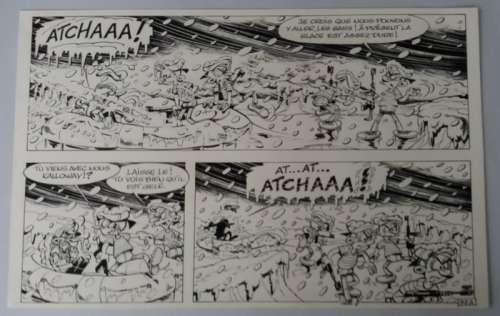 Robbedoes en Kwabbernoot 30 - Halve originele pagina (p.37A) De koudegordel  - (1983) | Catawiki