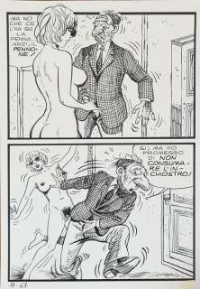 Milo Manara Ep Risate n. 9 - original page - Page volante - (1976) | Catawiki