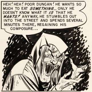 "TALES FROM THE CRYPT" #24 COMIC PAGE ORIGINAL ART BY JOHNNY CRAIG FEATURING THE VAULT-KEEPER. | Hake’s