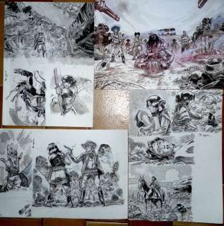 Jackal - 4 Planches de cases originales - Jackal - Page volante - (2018) | Catawiki