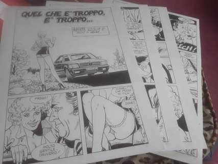 FLASH 17 - 4 Planches originales - Quel che e’troppo e’troppo... - Page volante - (1985) | Catawiki