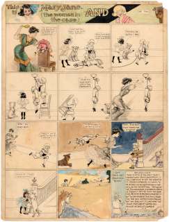 "BUSTER BROWN" c. 1912 SUNDAY PAGE ORIGINAL ART BY R.F. OUTCAULT. | Hake’s