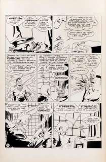Joe Shuster Studio original artwork for page 10 of an unpublished Golden Age "Superman" comic book. | Profiles in History