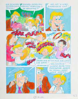 Szarlota Pawel (1947 - 2018) | Szarlota Pawel (1947 - 2018) | "Kubuś i Malwina. Orkiestra podwórkowa", plansza nr 5, 1993 | Desa Unicum