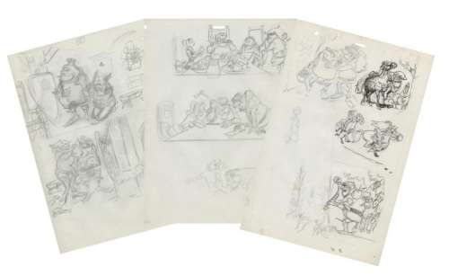 Sirius. Ensemble de 135 pages d’esquisse | BDEnchères