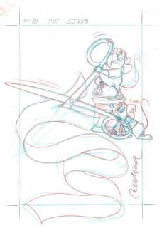 Cinderella - Jaq & Gus Working Hard Disney Studios - Original Production Drawing - Cardona, Josep Maria - Page volante - Art original - (1990) | Catawiki