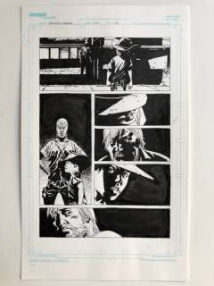 The Walking Dead Original art - #62 page 10 - Beautiful page Featuring Rick and Carl by Charlie Adlard - Page volante - Art original - (2009) | Catawiki