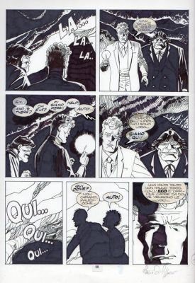 Lucio Filippucci | Tavola originale per Martin Mystere 148 ‘Decameron’. Cm. 35 x 50 circa. Anno di esecuzione 1994. Pag.68. | Art e Fumetto