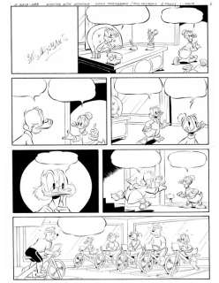 Bas Heymans - 2 Original Pages - Complete Story - D2015-283 - Uncle Scrooge - "Winning with Spinning" - Pages originales publiées | Catawiki
